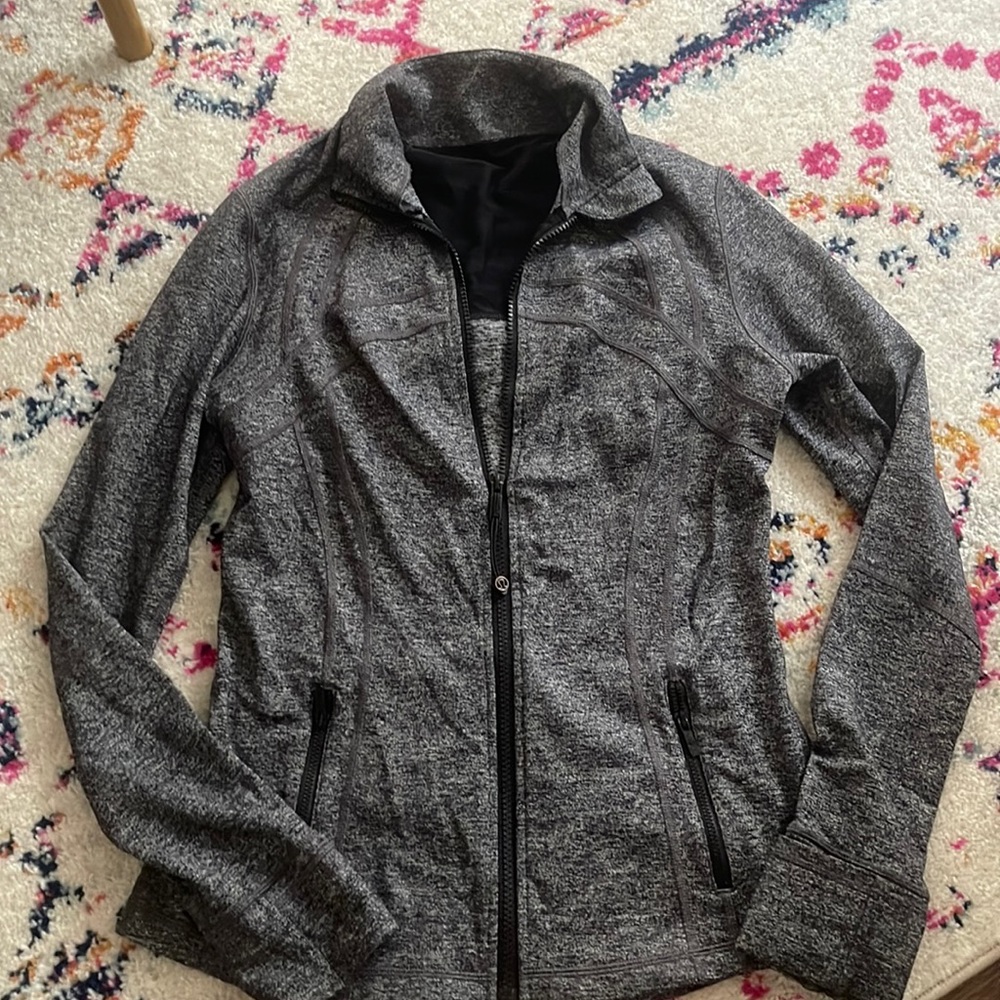 Lululemon define jacket, heathered black, size 10